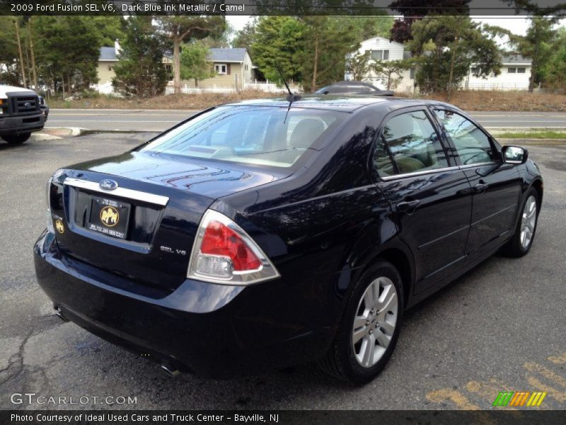 Dark Blue Ink Metallic / Camel 2009 Ford Fusion SEL V6