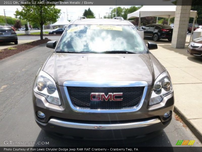 Medium Brown Metallic / Ebony 2011 GMC Acadia SLE AWD