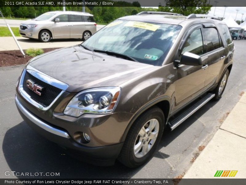 Medium Brown Metallic / Ebony 2011 GMC Acadia SLE AWD