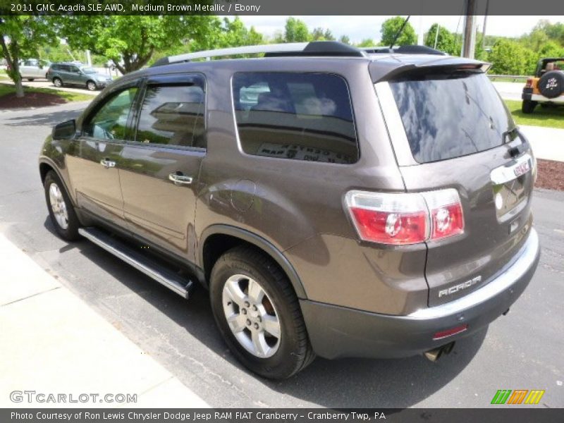 Medium Brown Metallic / Ebony 2011 GMC Acadia SLE AWD