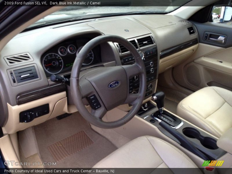 Dark Blue Ink Metallic / Camel 2009 Ford Fusion SEL V6