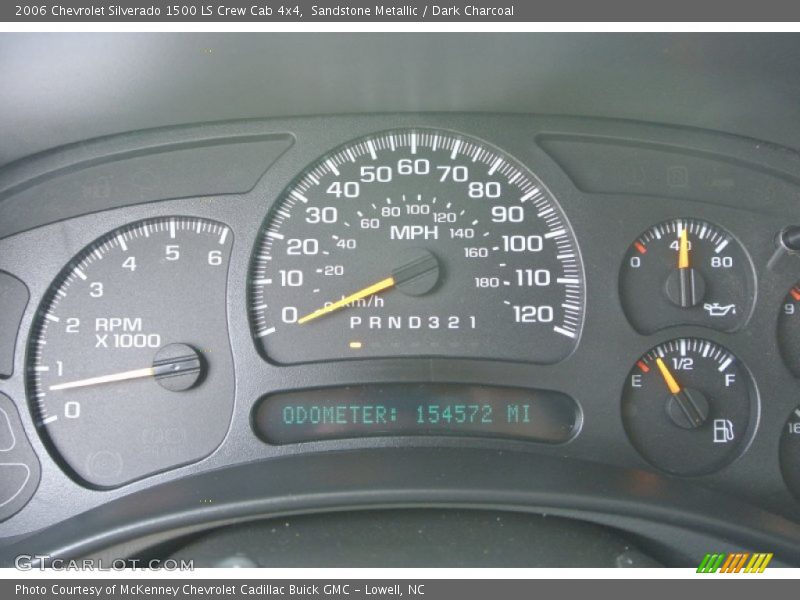 Sandstone Metallic / Dark Charcoal 2006 Chevrolet Silverado 1500 LS Crew Cab 4x4