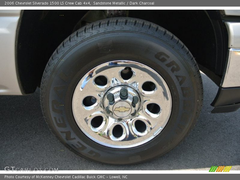 Sandstone Metallic / Dark Charcoal 2006 Chevrolet Silverado 1500 LS Crew Cab 4x4