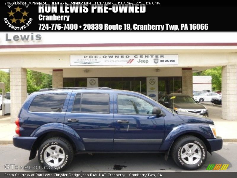 Atlantic Blue Pearl / Dark Slate Gray/Light Slate Gray 2006 Dodge Durango SLT HEMI 4x4