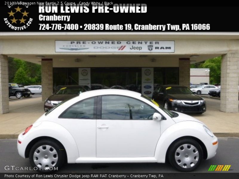 Candy White / Black 2010 Volkswagen New Beetle 2.5 Coupe
