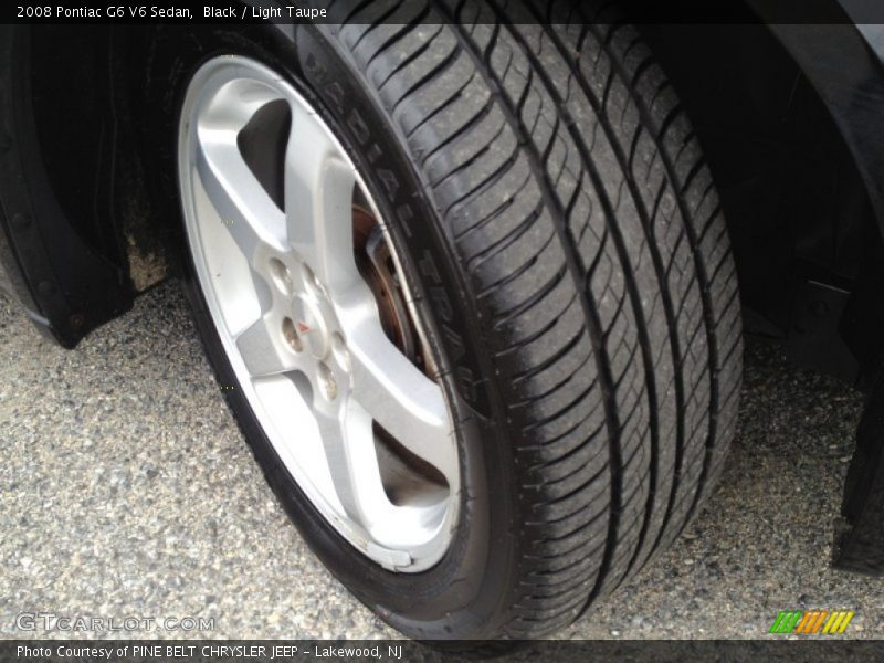 Black / Light Taupe 2008 Pontiac G6 V6 Sedan