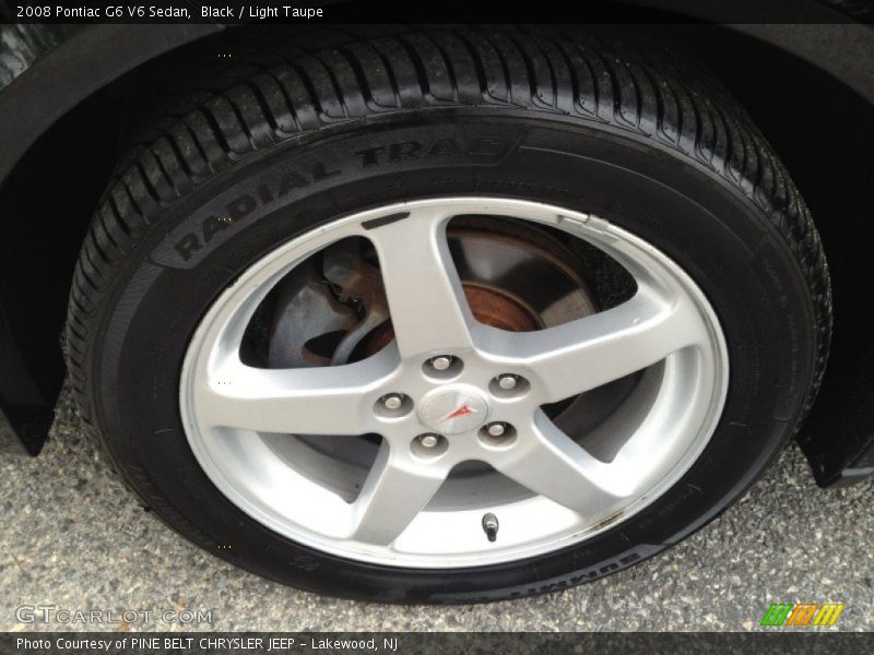 Black / Light Taupe 2008 Pontiac G6 V6 Sedan
