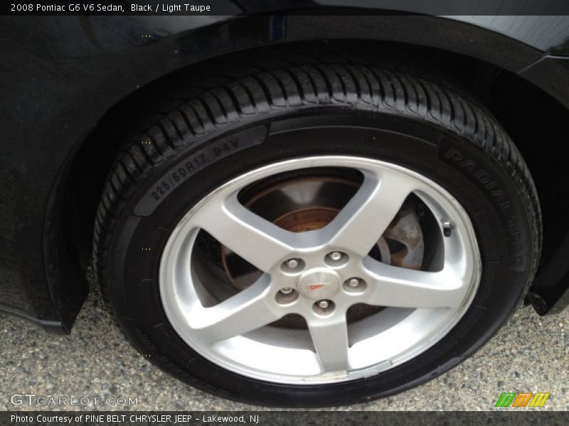 Black / Light Taupe 2008 Pontiac G6 V6 Sedan