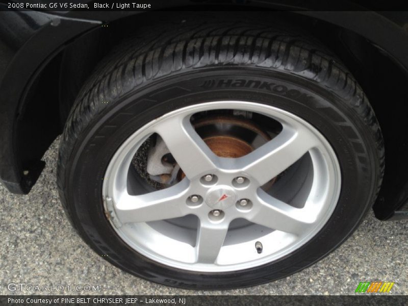 Black / Light Taupe 2008 Pontiac G6 V6 Sedan
