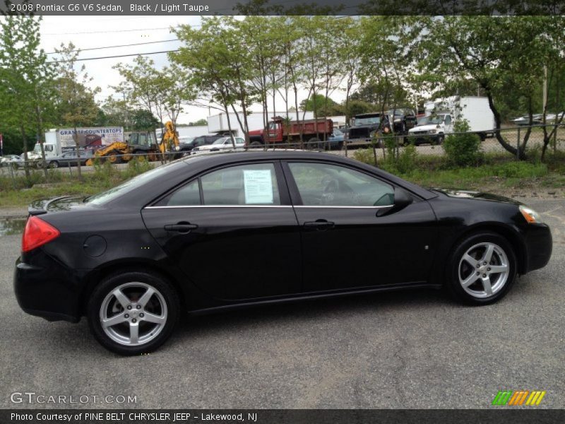 Black / Light Taupe 2008 Pontiac G6 V6 Sedan