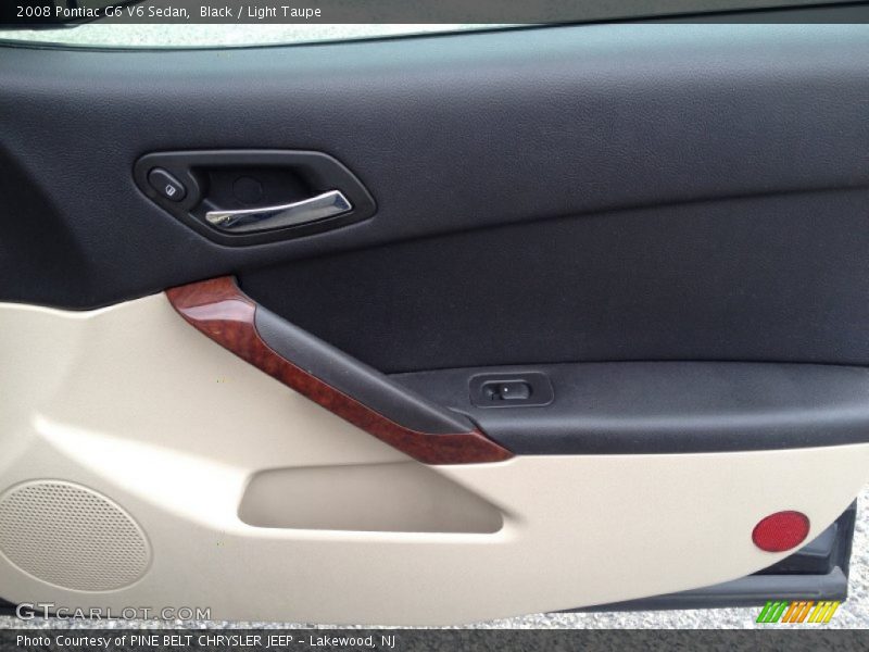 Black / Light Taupe 2008 Pontiac G6 V6 Sedan