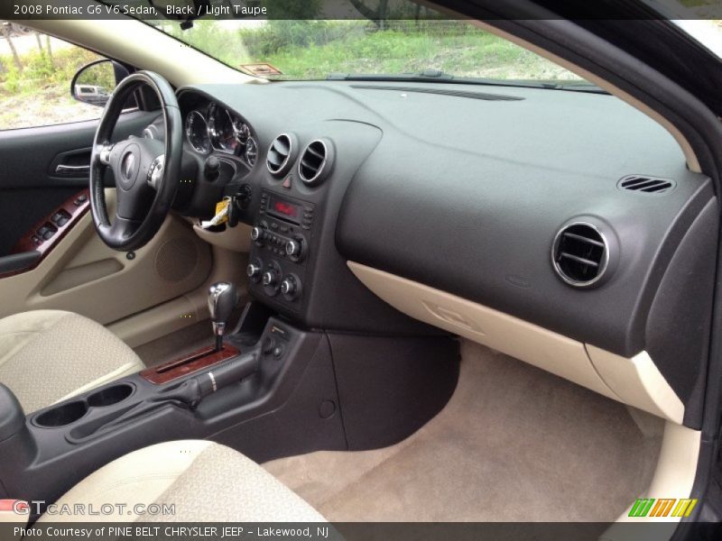 Black / Light Taupe 2008 Pontiac G6 V6 Sedan