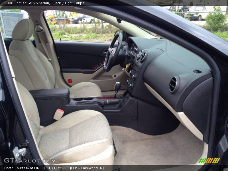 Black / Light Taupe 2008 Pontiac G6 V6 Sedan