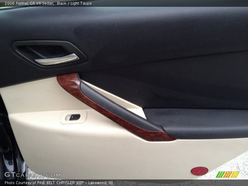 Black / Light Taupe 2008 Pontiac G6 V6 Sedan