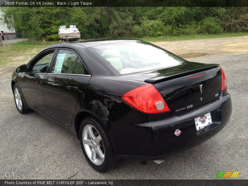 Black / Light Taupe 2008 Pontiac G6 V6 Sedan