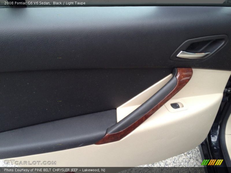Black / Light Taupe 2008 Pontiac G6 V6 Sedan