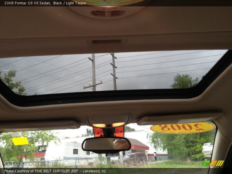 Black / Light Taupe 2008 Pontiac G6 V6 Sedan