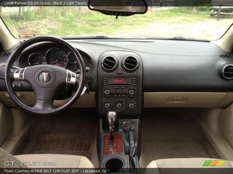 Black / Light Taupe 2008 Pontiac G6 V6 Sedan