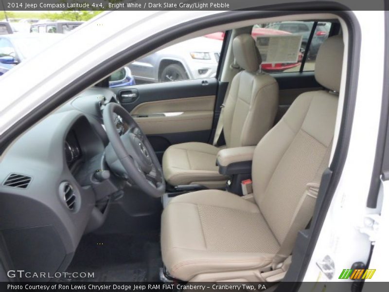 Bright White / Dark Slate Gray/Light Pebble 2014 Jeep Compass Latitude 4x4