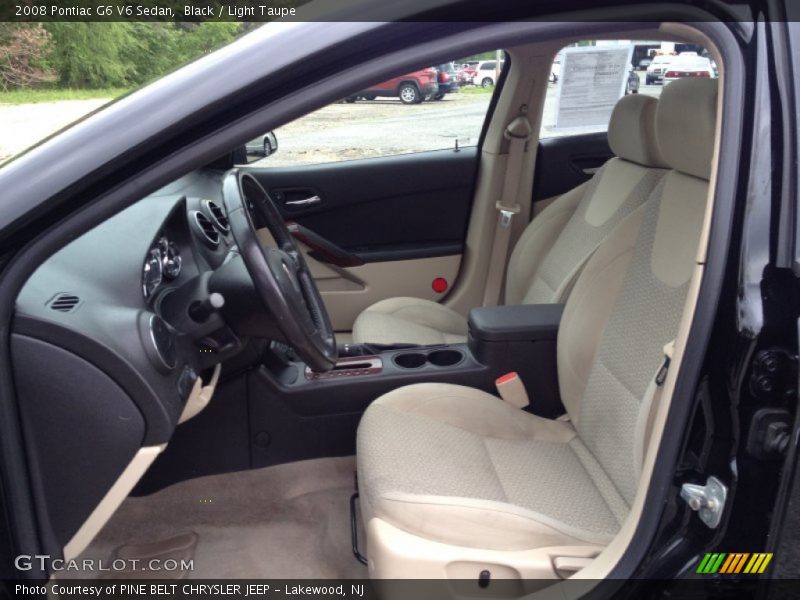 Black / Light Taupe 2008 Pontiac G6 V6 Sedan