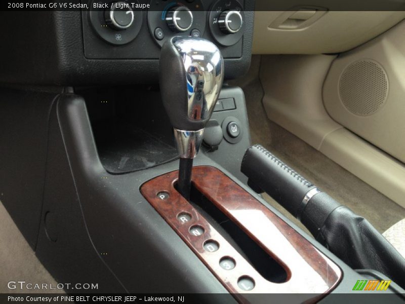 Black / Light Taupe 2008 Pontiac G6 V6 Sedan