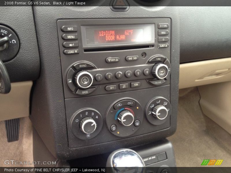 Black / Light Taupe 2008 Pontiac G6 V6 Sedan