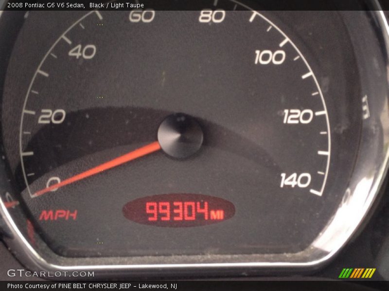 Black / Light Taupe 2008 Pontiac G6 V6 Sedan