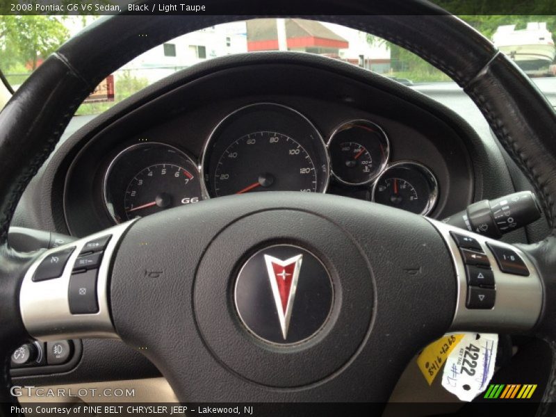 Black / Light Taupe 2008 Pontiac G6 V6 Sedan