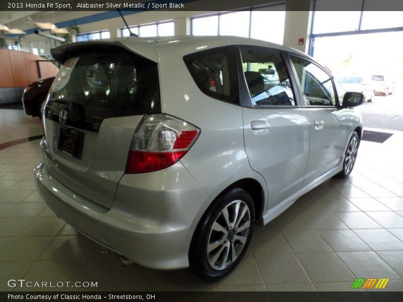 Alabaster Silver Metallic / Sport Black 2013 Honda Fit Sport