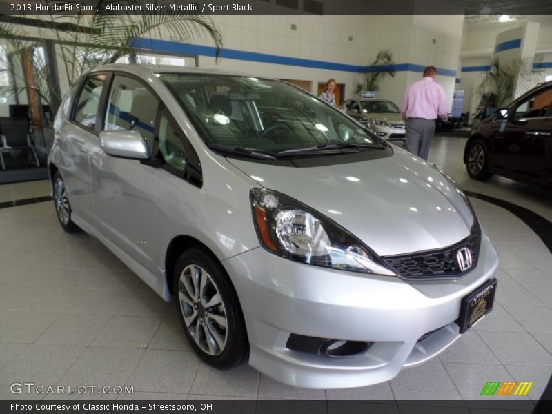 Alabaster Silver Metallic / Sport Black 2013 Honda Fit Sport