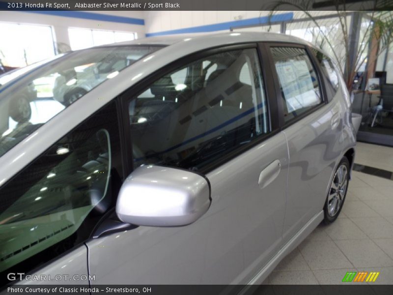 Alabaster Silver Metallic / Sport Black 2013 Honda Fit Sport
