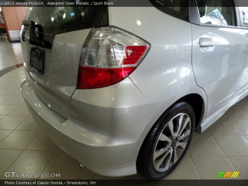 Alabaster Silver Metallic / Sport Black 2013 Honda Fit Sport