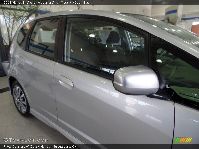 Alabaster Silver Metallic / Sport Black 2013 Honda Fit Sport