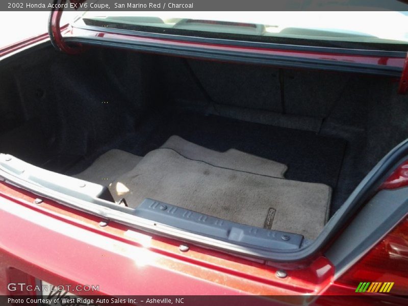 San Marino Red / Charcoal 2002 Honda Accord EX V6 Coupe