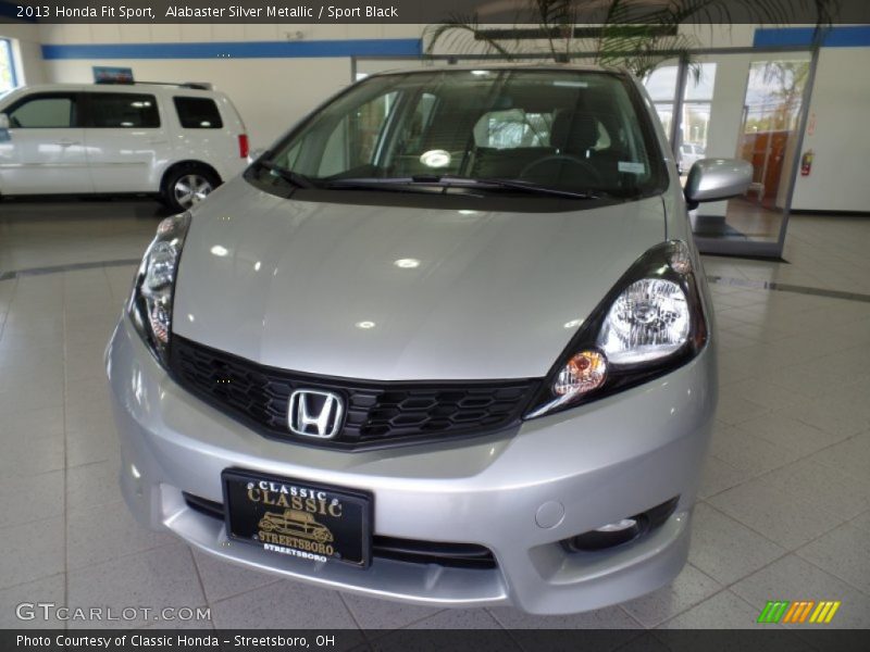 Alabaster Silver Metallic / Sport Black 2013 Honda Fit Sport