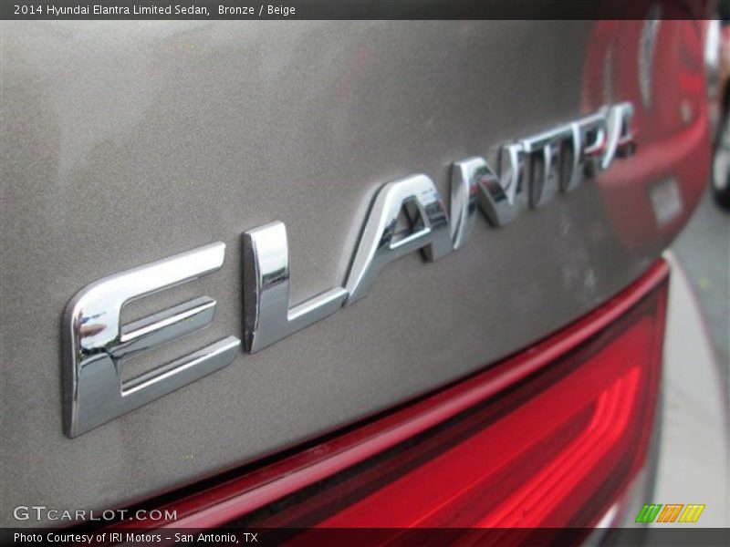 Bronze / Beige 2014 Hyundai Elantra Limited Sedan