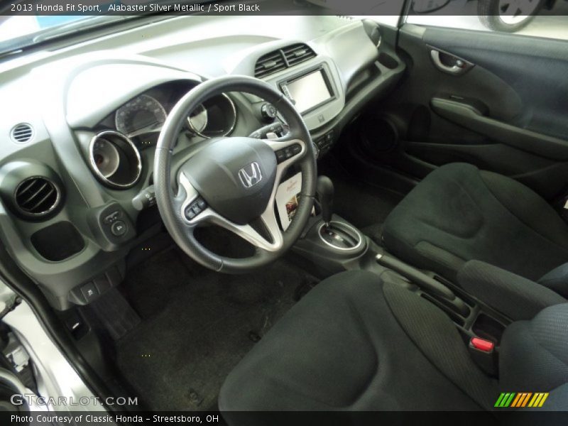 Alabaster Silver Metallic / Sport Black 2013 Honda Fit Sport