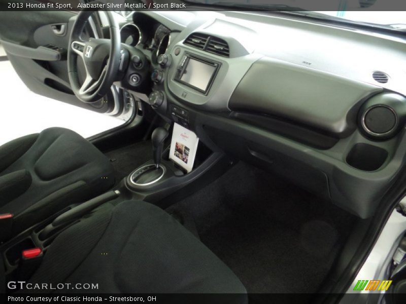 Alabaster Silver Metallic / Sport Black 2013 Honda Fit Sport