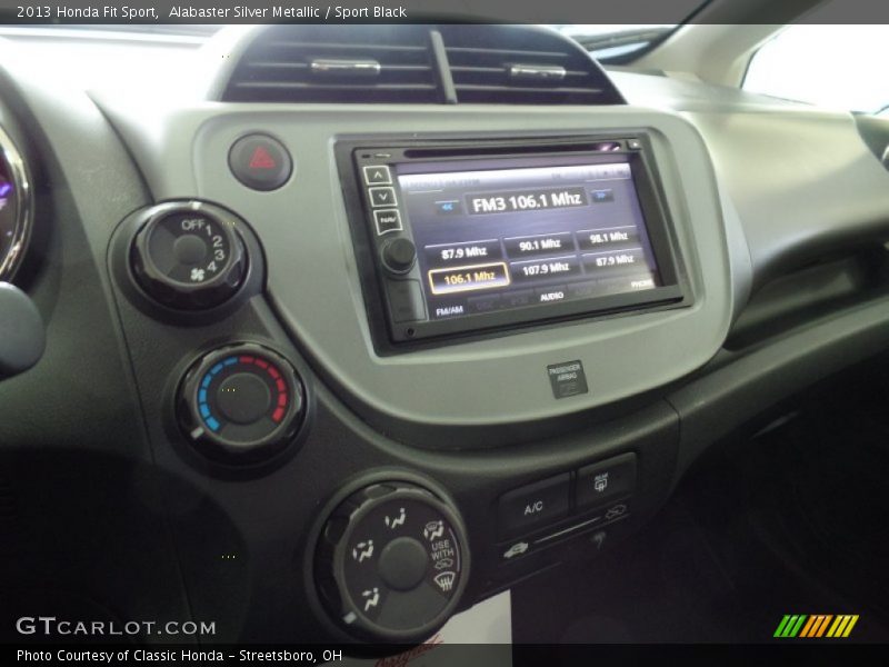 Alabaster Silver Metallic / Sport Black 2013 Honda Fit Sport