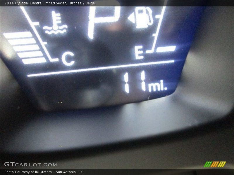 Bronze / Beige 2014 Hyundai Elantra Limited Sedan