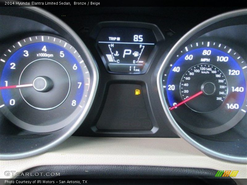 Bronze / Beige 2014 Hyundai Elantra Limited Sedan