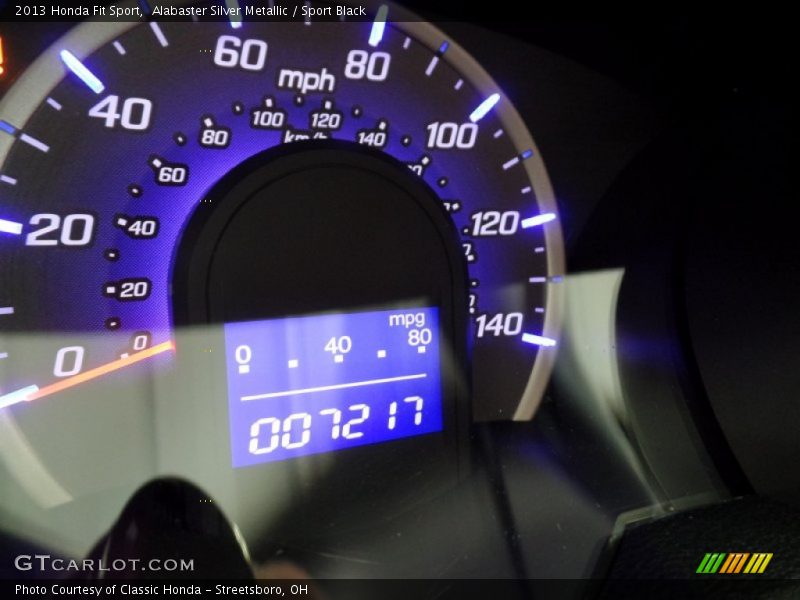 Alabaster Silver Metallic / Sport Black 2013 Honda Fit Sport