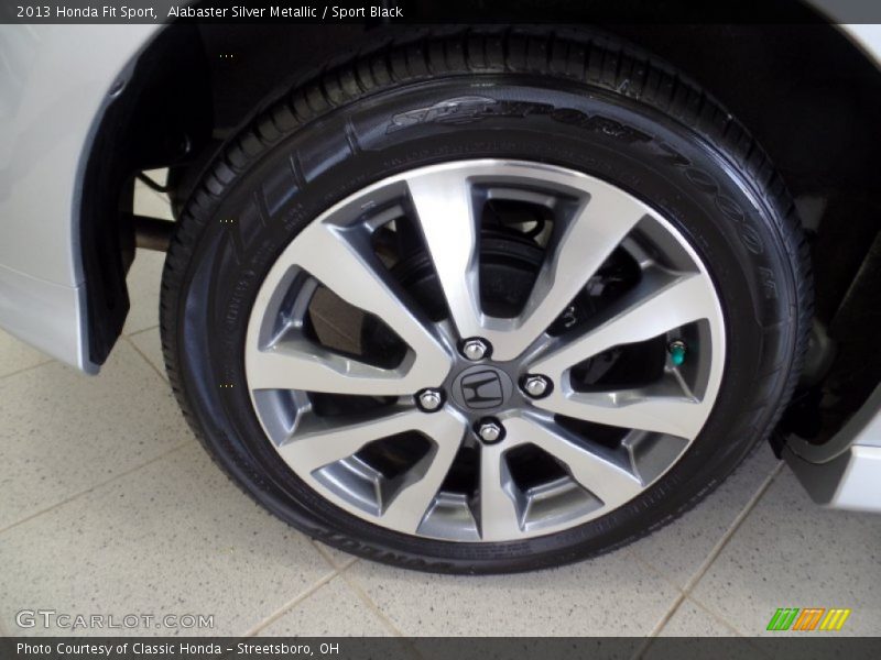 Alabaster Silver Metallic / Sport Black 2013 Honda Fit Sport