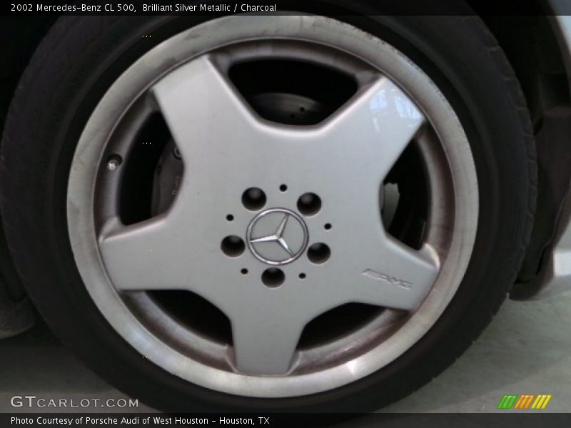 Brilliant Silver Metallic / Charcoal 2002 Mercedes-Benz CL 500