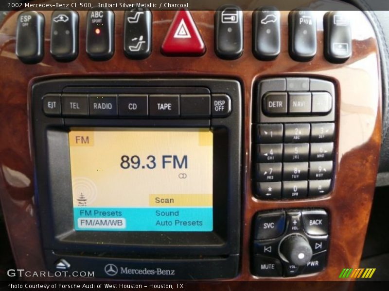 Brilliant Silver Metallic / Charcoal 2002 Mercedes-Benz CL 500