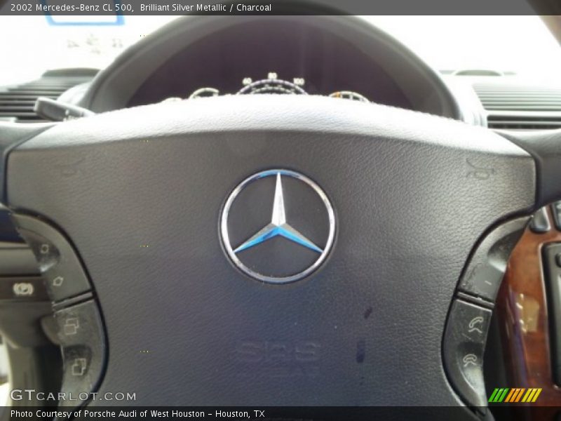 Brilliant Silver Metallic / Charcoal 2002 Mercedes-Benz CL 500