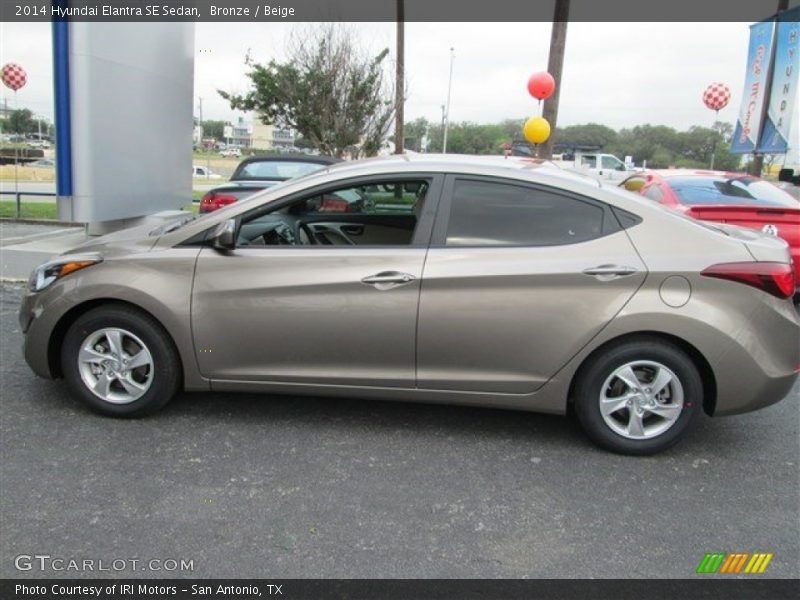 Bronze / Beige 2014 Hyundai Elantra SE Sedan