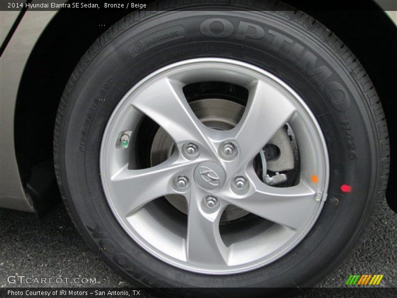 Bronze / Beige 2014 Hyundai Elantra SE Sedan