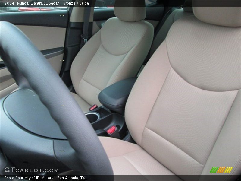 Bronze / Beige 2014 Hyundai Elantra SE Sedan
