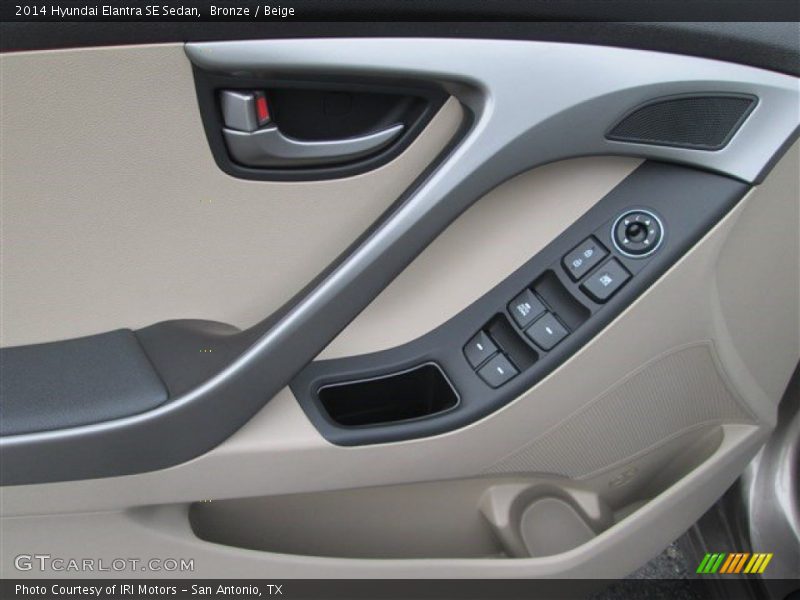 Bronze / Beige 2014 Hyundai Elantra SE Sedan